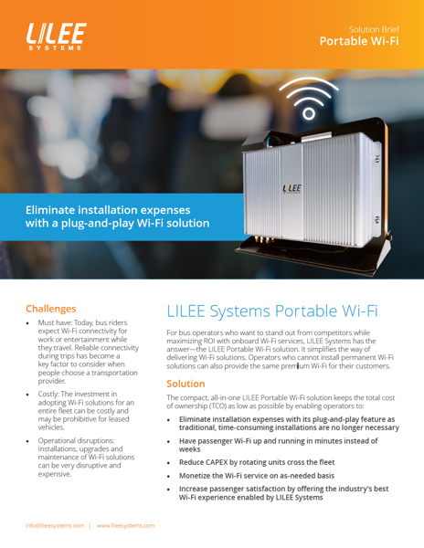 Portable Wi-Fi solution Portable Wi-Fi solution